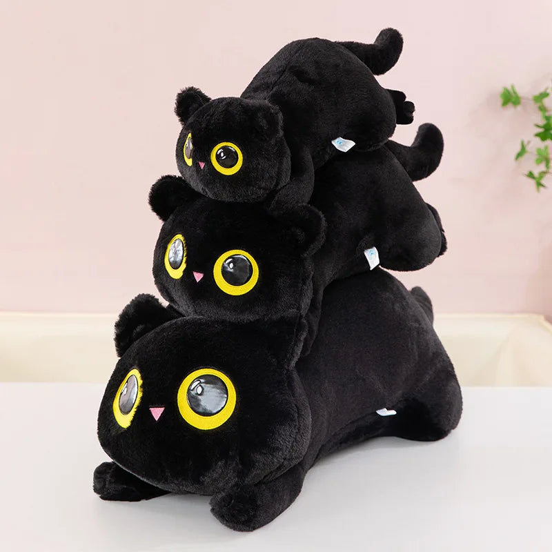 MidnightPaws™ Black Cat Plush Pillow