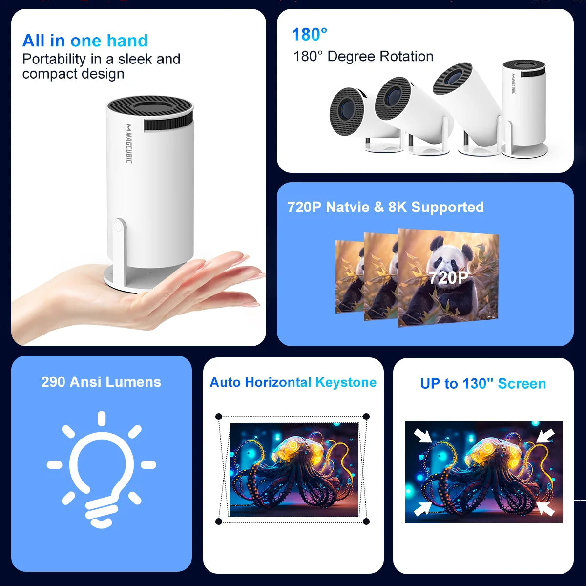 Galaxy Projector HY300 Pro 4K