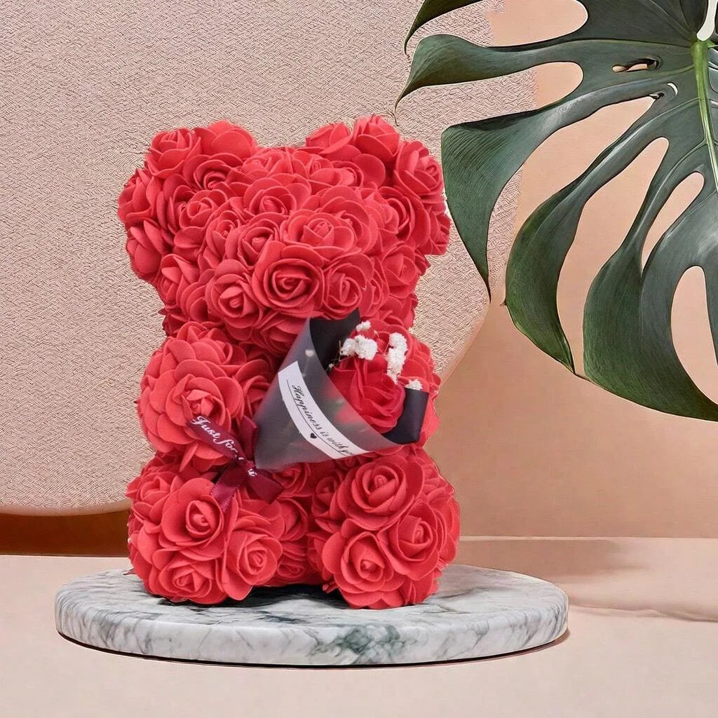 RoseBouquet™ Foam Rose Teddy Bear