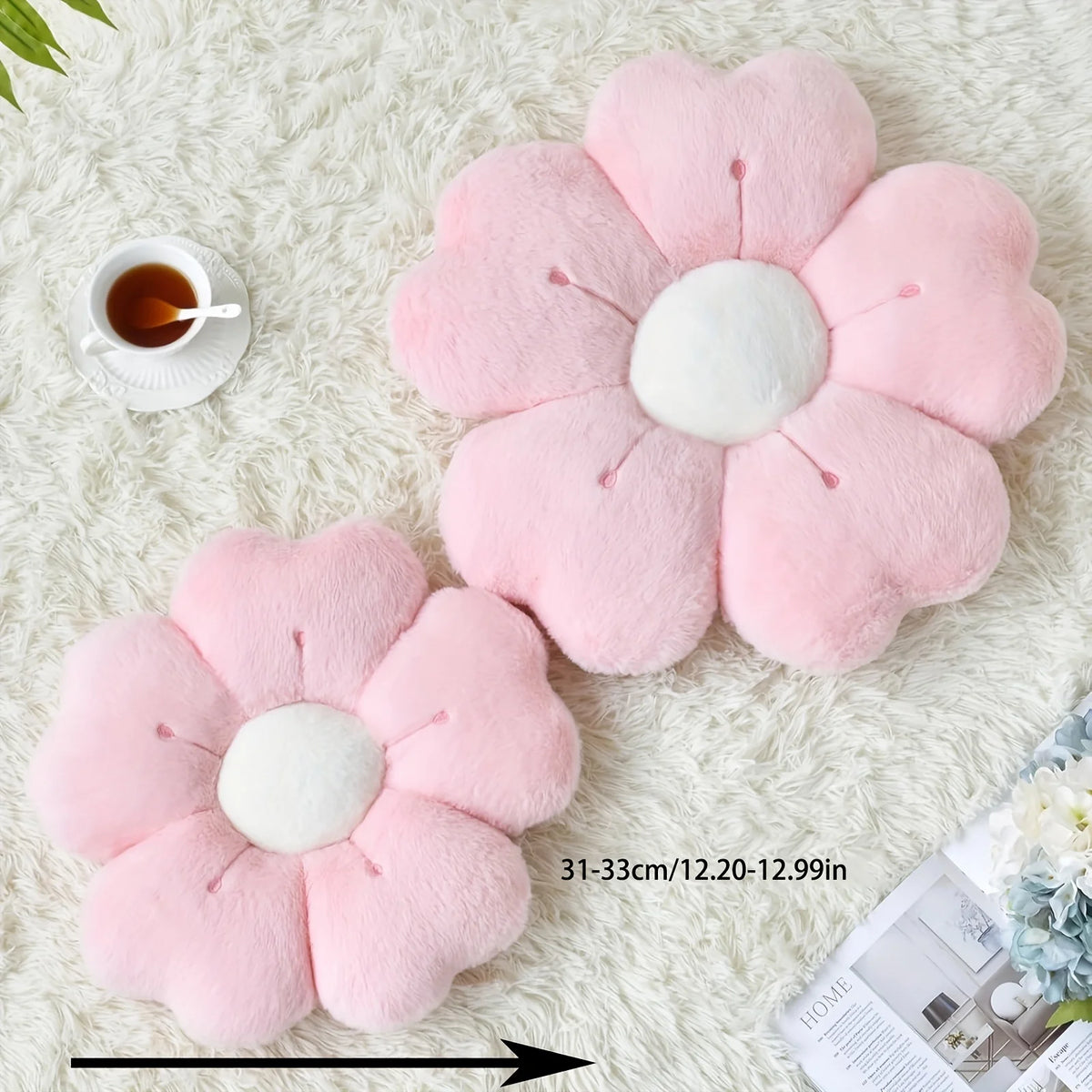 BloomNest™ Daisy Plush Pillow