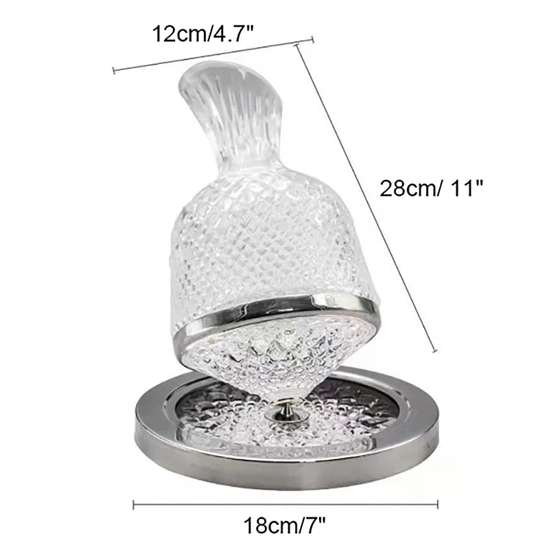 LuxeSpin™ Crystal Rotating Decanter