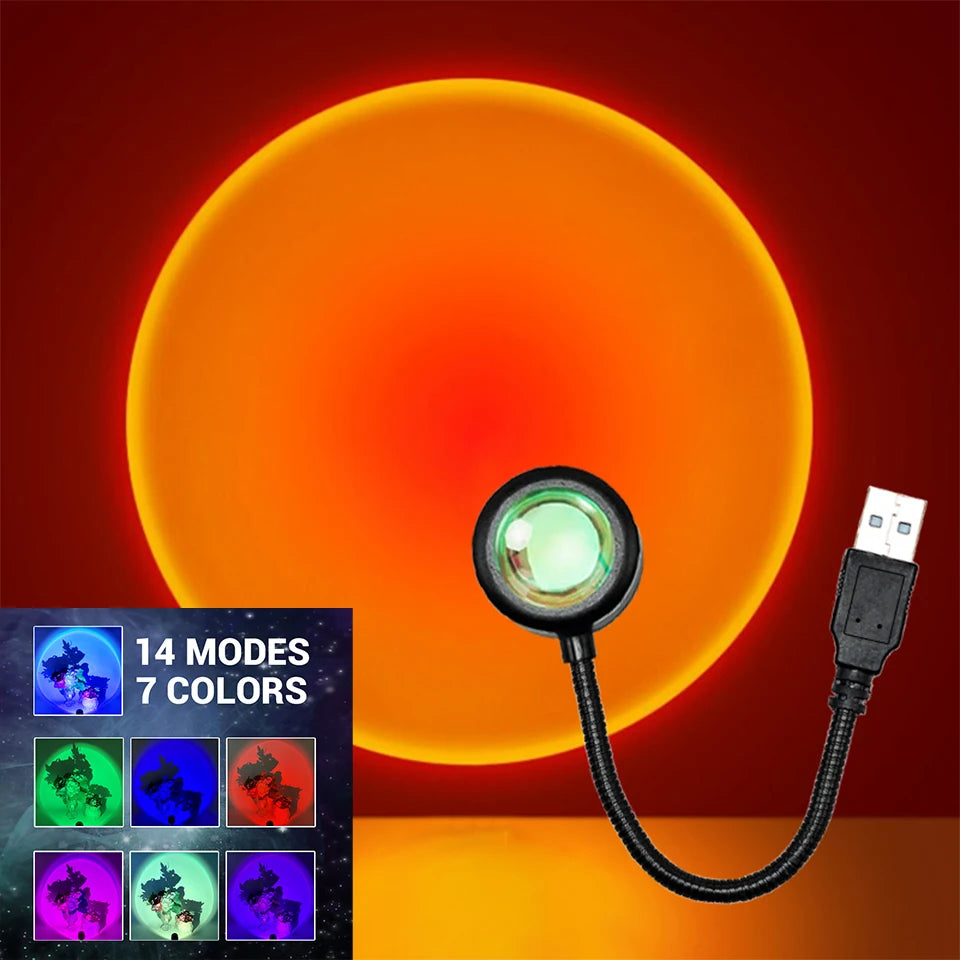 LumiAura™ Ambient Sunset Lamp