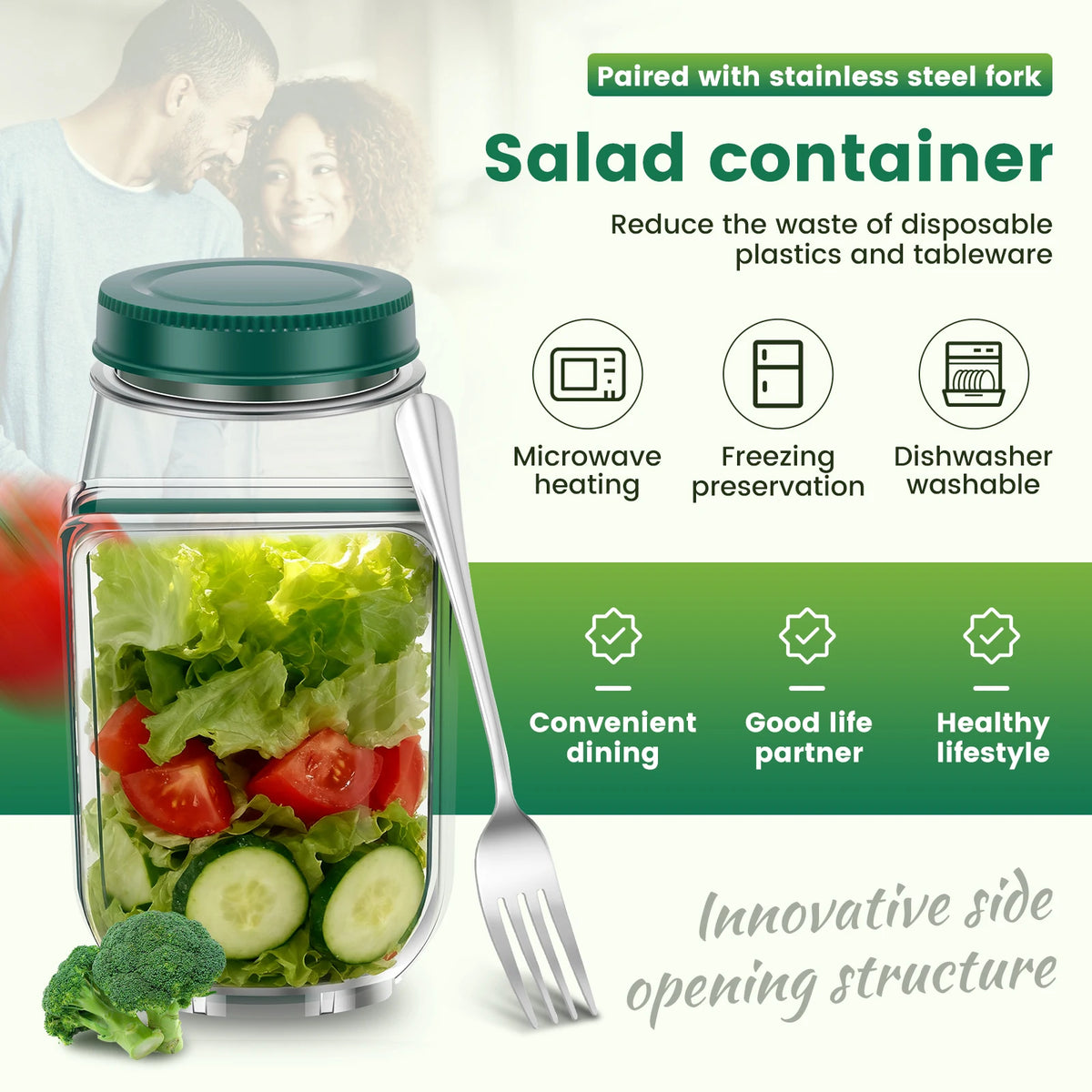 FreshGo™ Portable Salad Jar