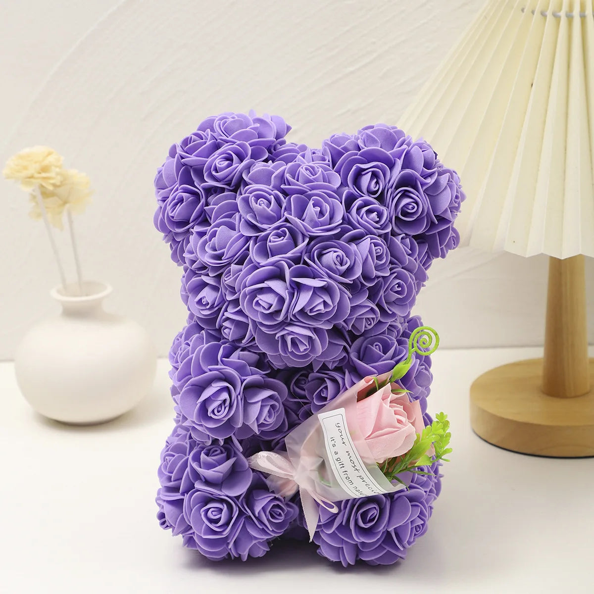 RoseBouquet™ Foam Rose Teddy Bear