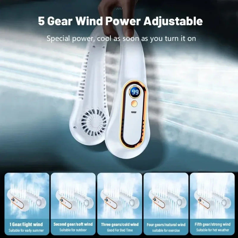 AeroLuxe™ 360° Bladeless Neck Fan