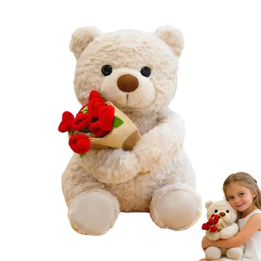 RoséHug™ Teddy Bear with Roses