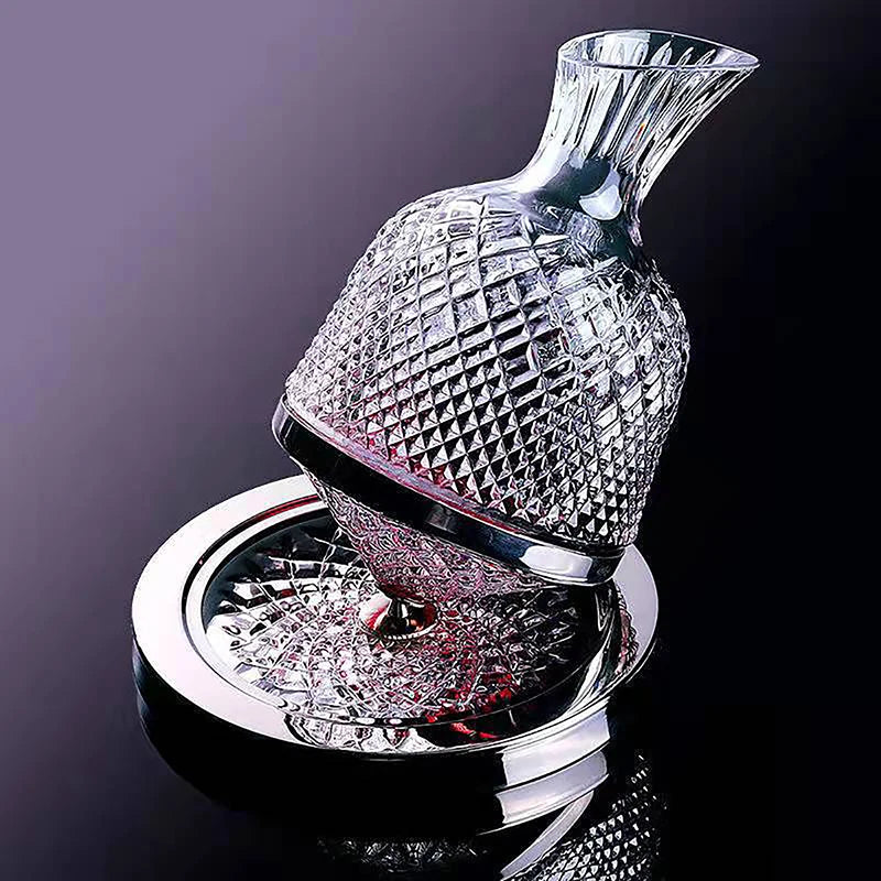 LuxeSpin™ Crystal Rotating Decanter