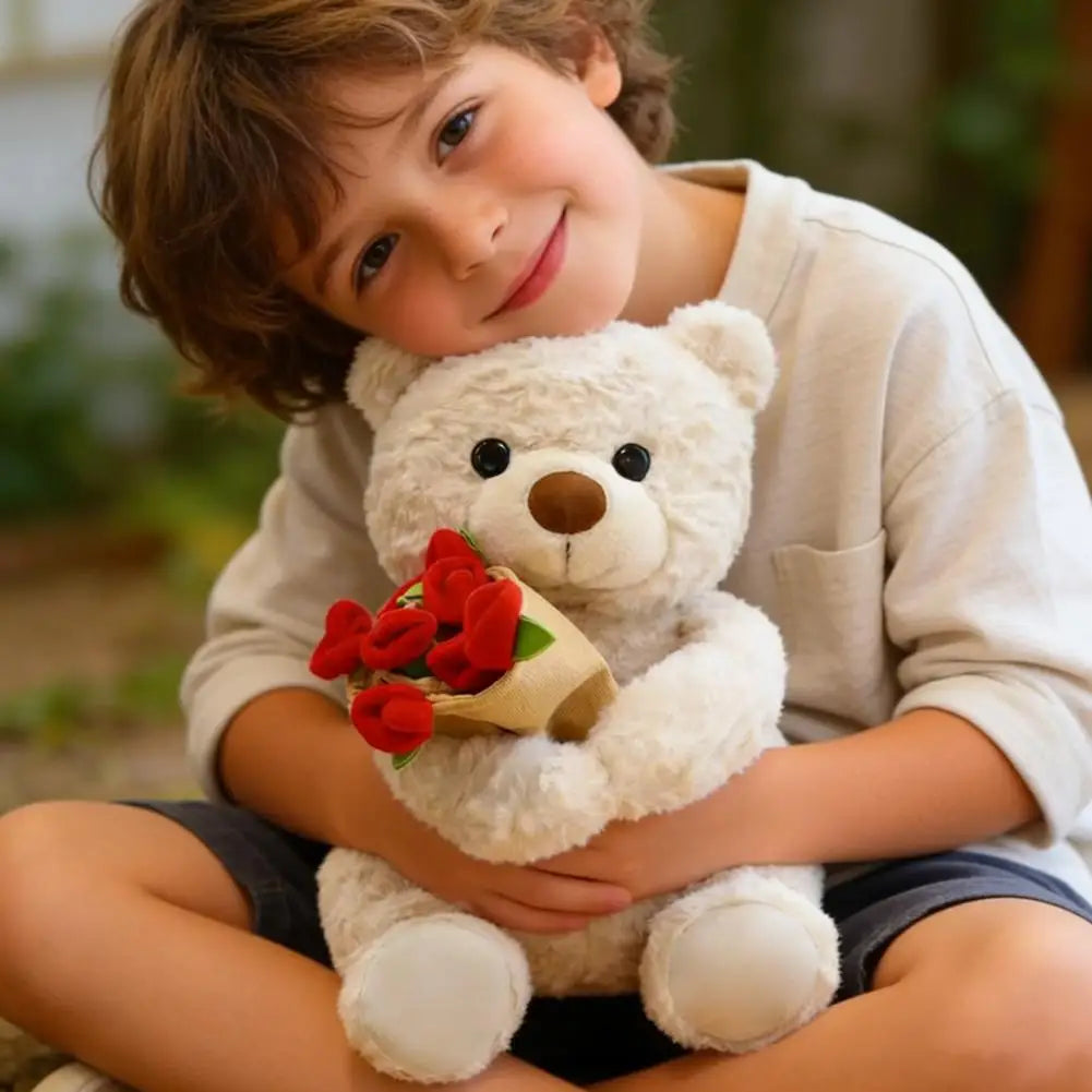 RoséHug™ Teddy Bear with Roses