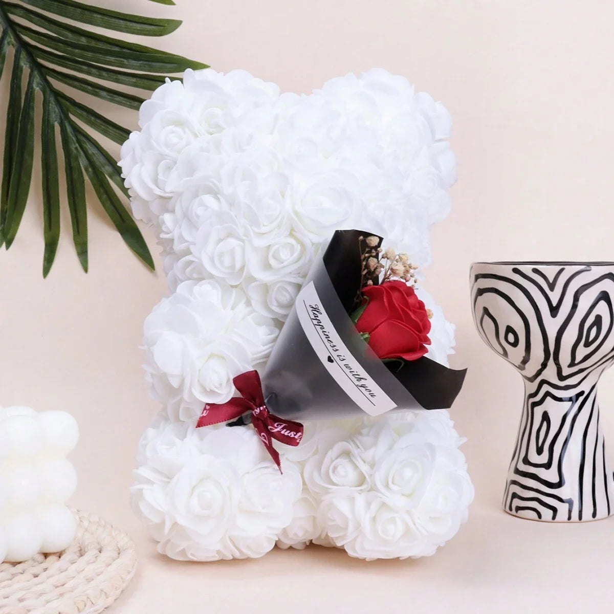RoseBouquet™ Foam Rose Teddy Bear