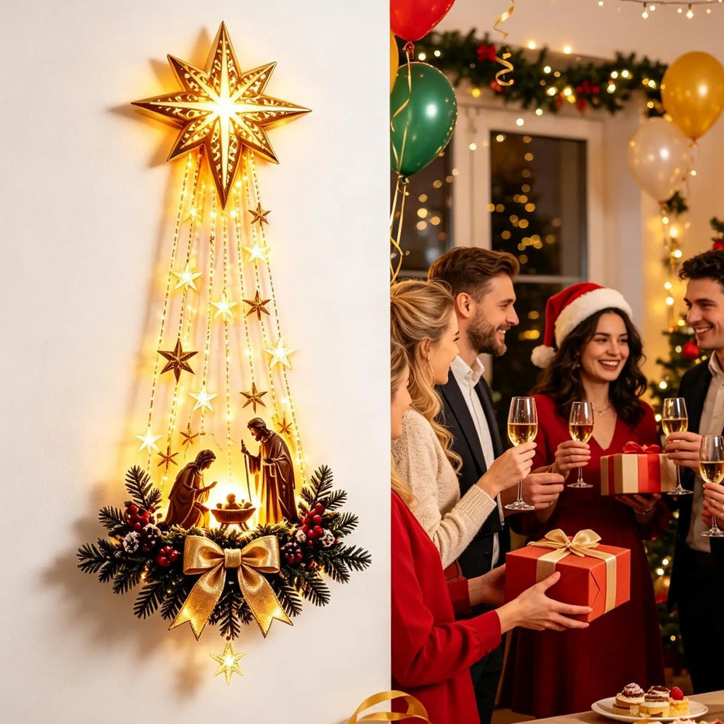 HolyGlow™ Illuminated Nativity Wall Décor