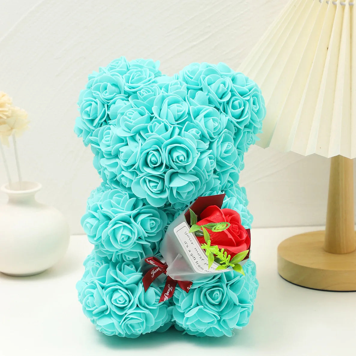 RoseBouquet™ Foam Rose Teddy Bear