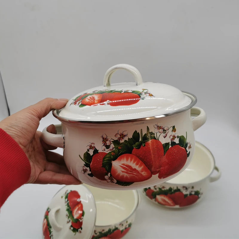 BerryBelle™ Strawberry Enameled Cookware Set