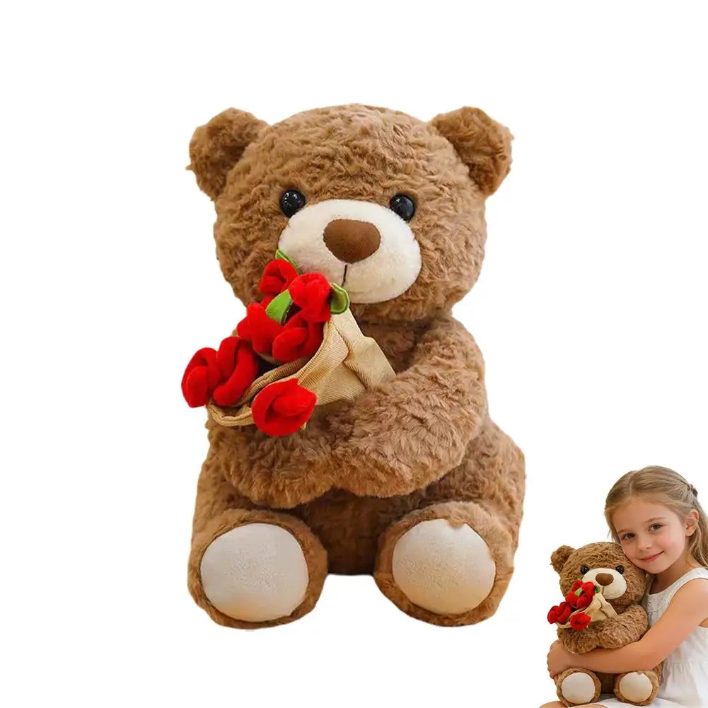 RoséHug™ Teddy Bear with Roses