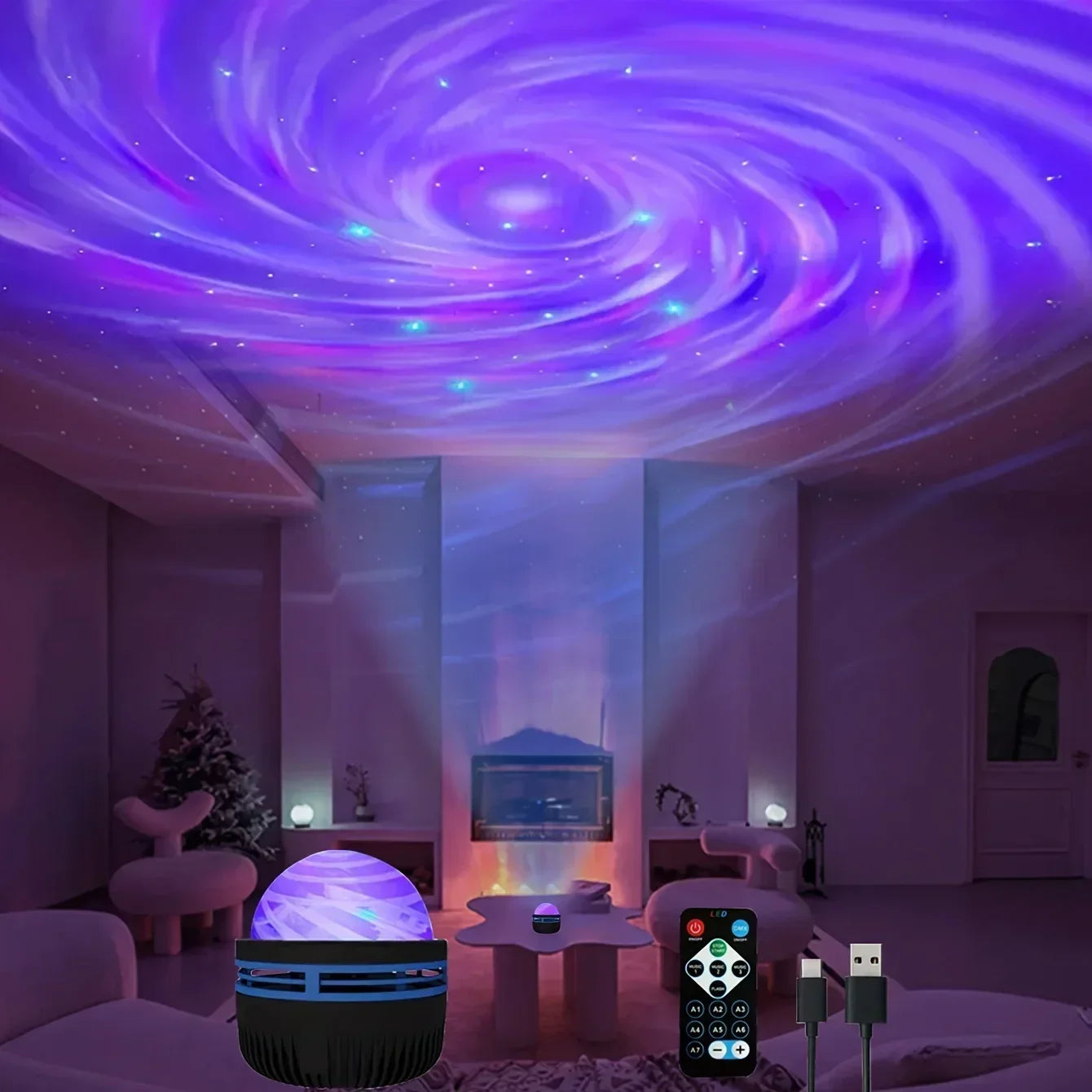 LED Galaxy Projector Light