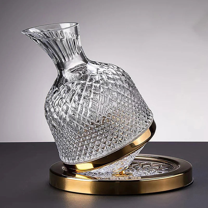 LuxeSpin™ Crystal Rotating Decanter