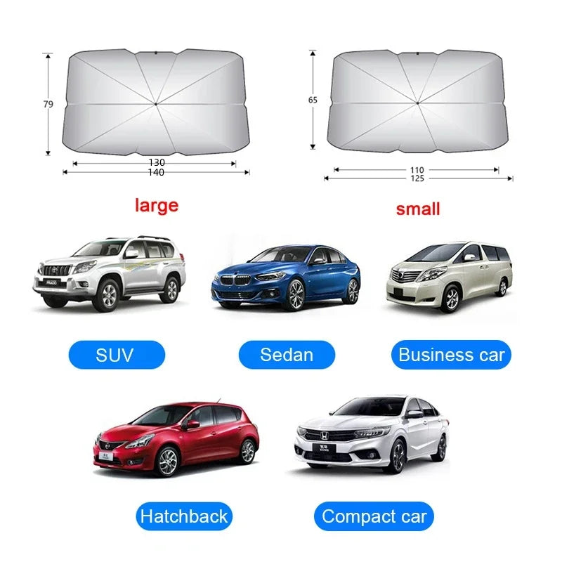Car Front Windshield Sunshade Umbrella