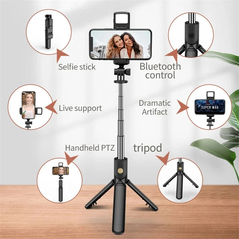Selfie Stick Wireless Tripod Stand