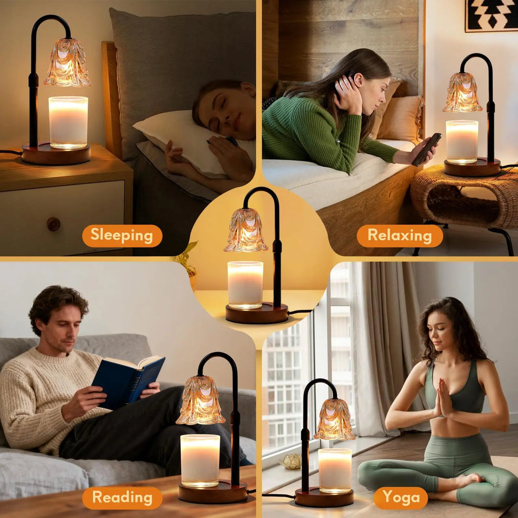 PetalGlow™ Flower Candle Warmer Lamp