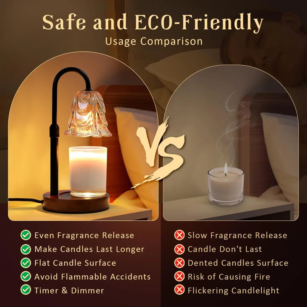 PetalGlow™ Flower Candle Warmer Lamp