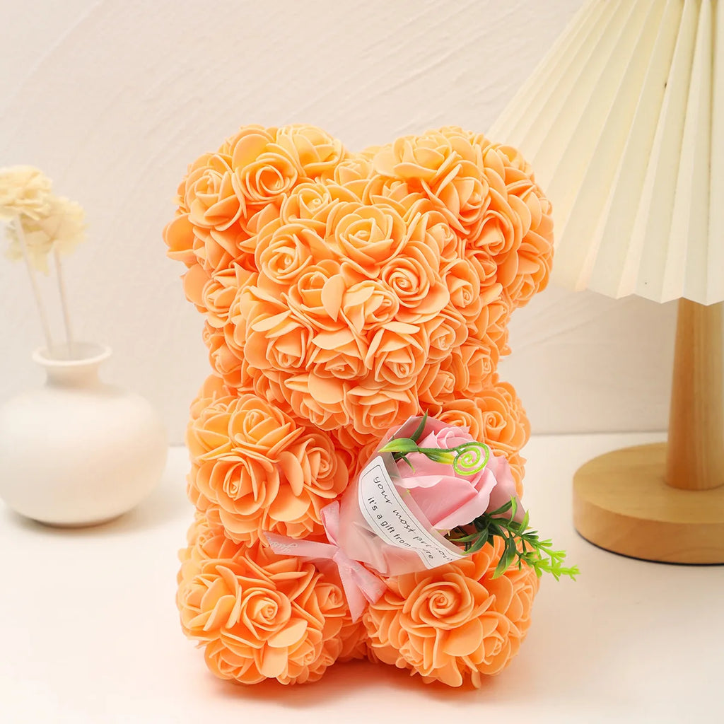RoseBouquet™ Foam Rose Teddy Bear