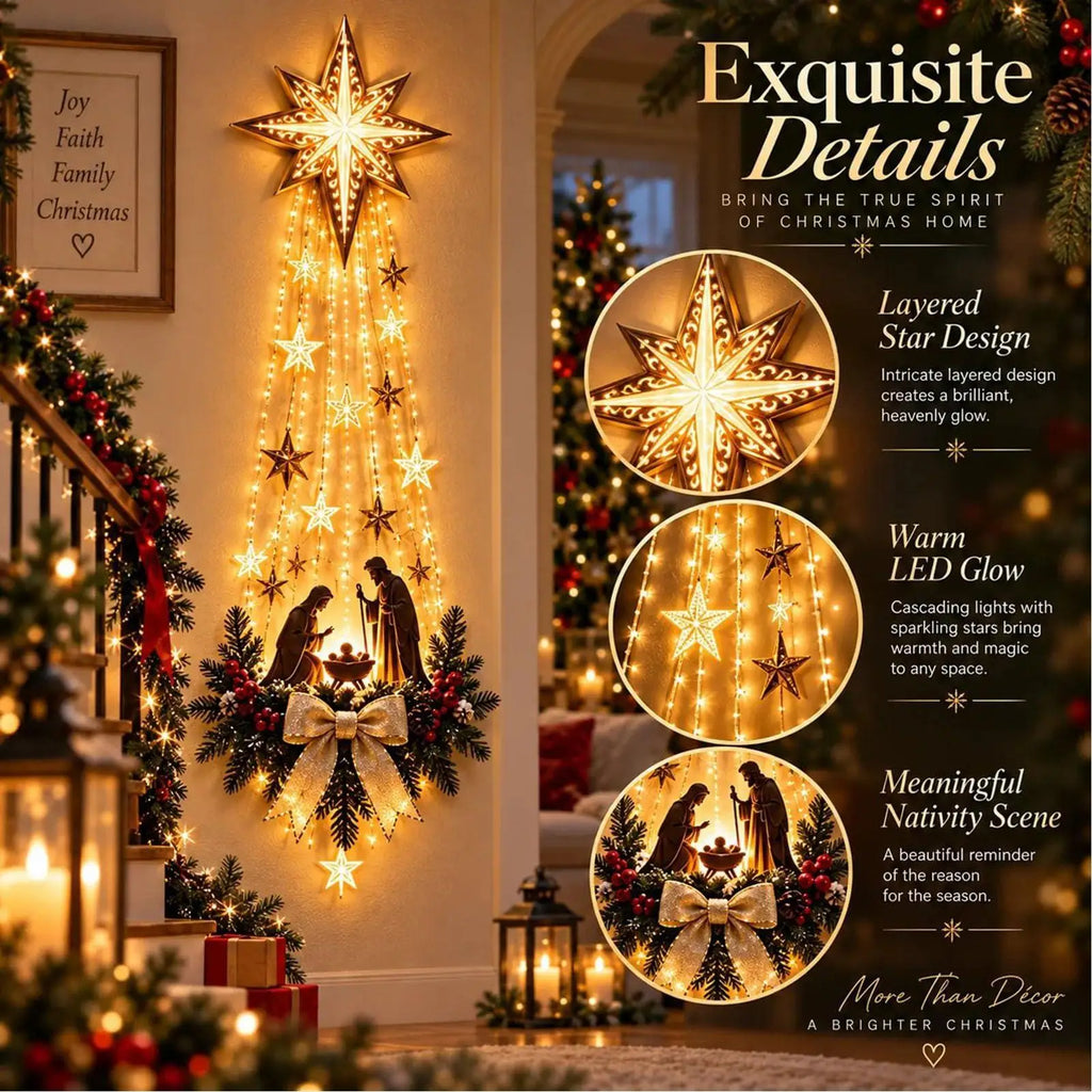 HolyGlow™ Illuminated Nativity Wall Décor