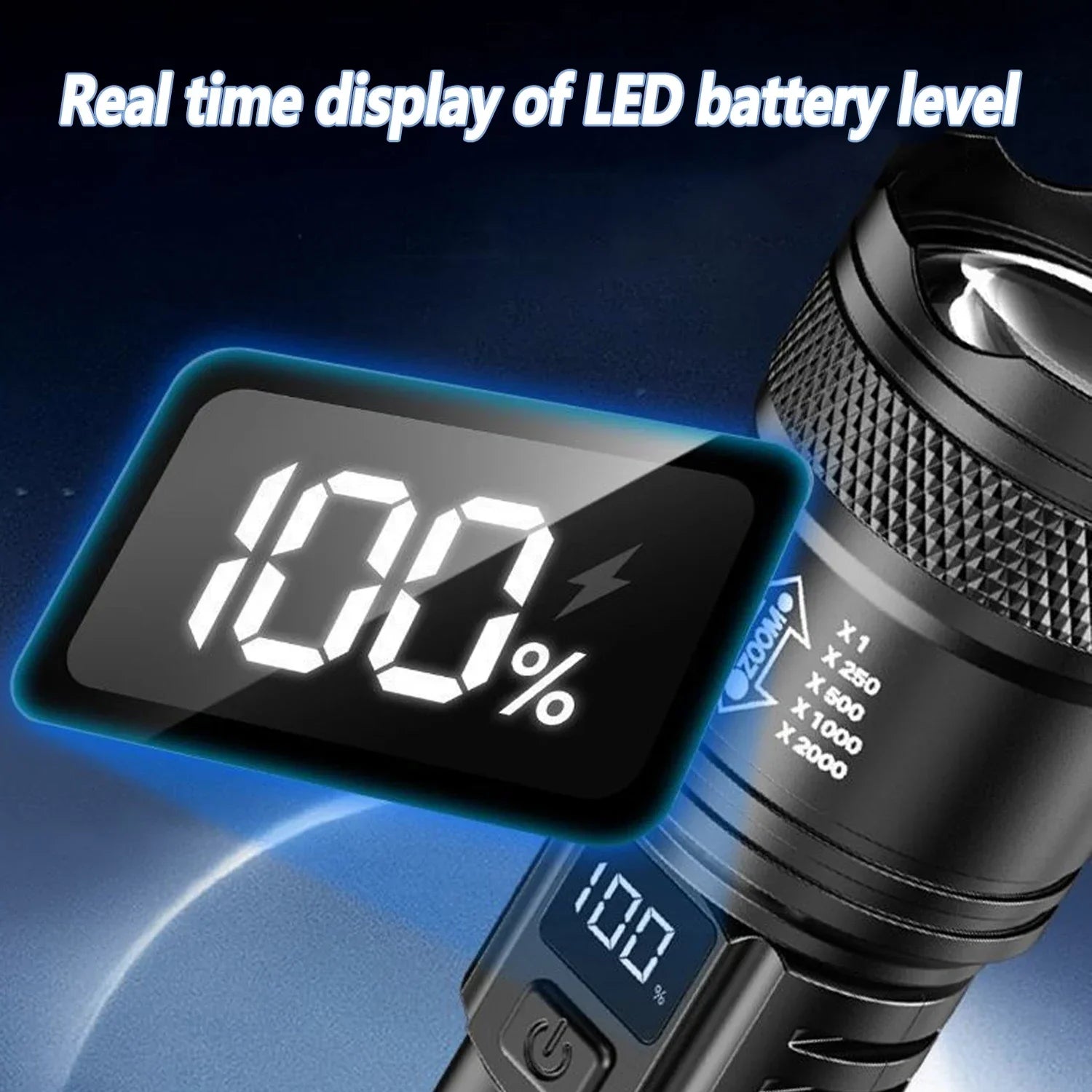 2000LM LED Flashlight