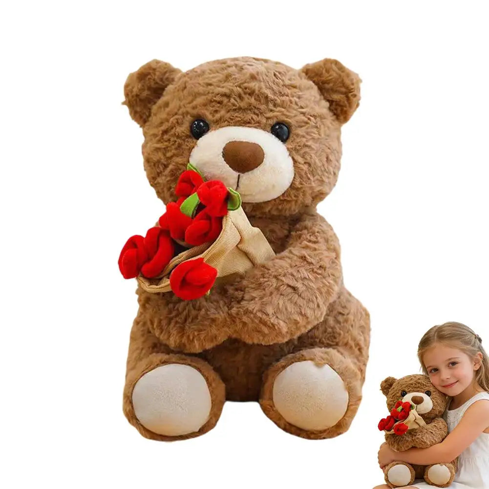 RoséHug™ Teddy Bear with Roses