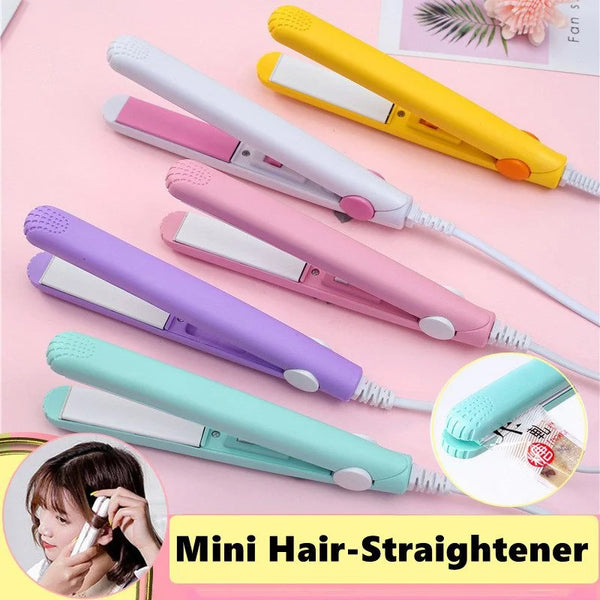 Mini-Haarglätter für lockiges und glattes Haar