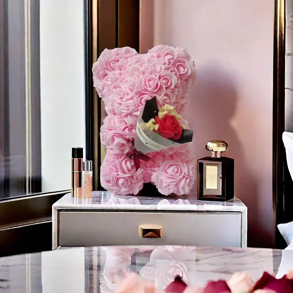 RoseBouquet™ Foam Rose Teddy Bear