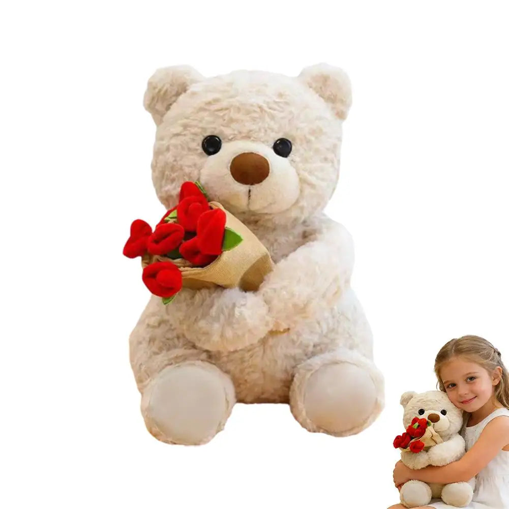 RoséHug™ Teddy Bear with Roses