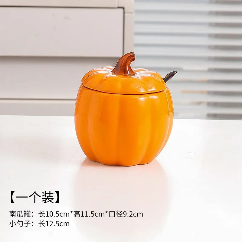 HarvestGlow™ Ceramic Pumpkin Serving Bowl