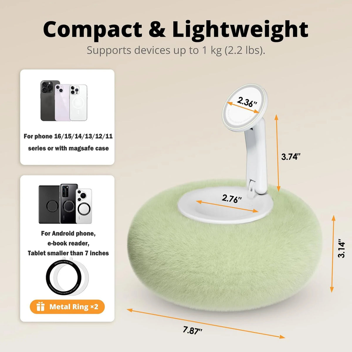 RestView™ Magnetic Bedside Stand