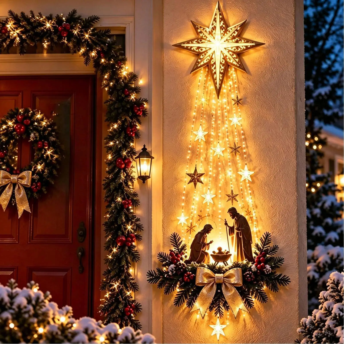 HolyGlow™ Illuminated Nativity Wall Décor